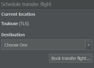 Transfer Flight Setup