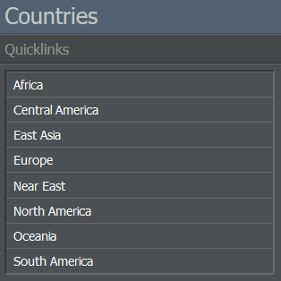 Country Quicklinks